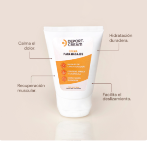 CREMA PARA MASAJE MUSCULAR DEPORTIVO